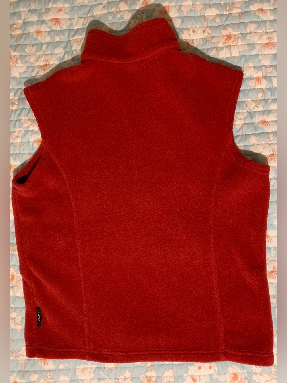 American Roots Rust-Red Fleece Zip Vest - Picture 2 of 9